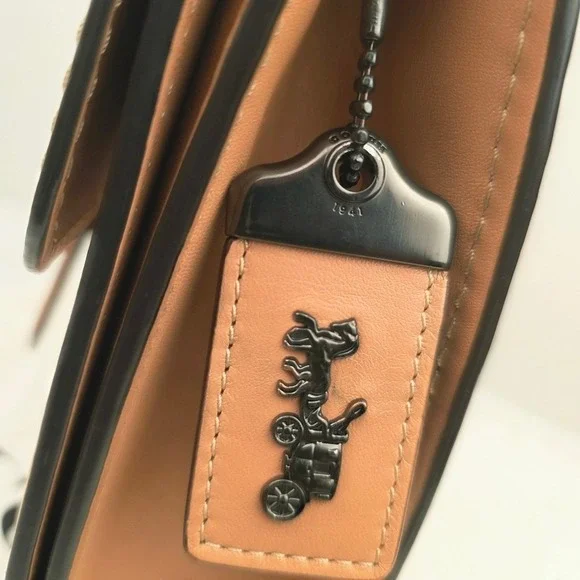 Coach Willis 1941 Top Handle Satchel Peach Leather Bag - Picture 3 of 16